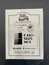 TRAVELER'S Notebook Card Size 20th Anniversary Limited Set Black Japan NEW