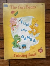 Vintage 1984 Care Bears Coloring Book - Happy House - Some Blank Pages