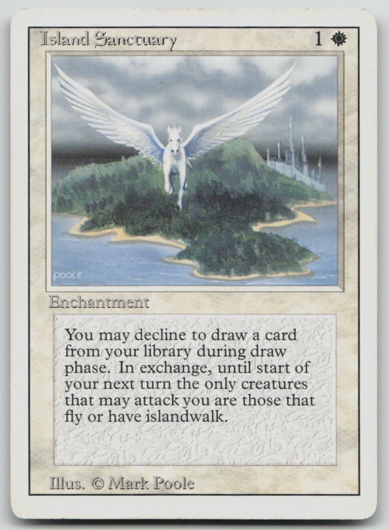 Island Sanctuary [Revised Edition - 25] Lightly Played Rare Magic