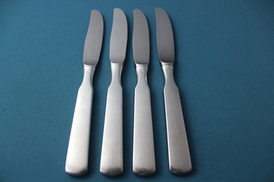 WMF PILGRIM Satin Dinner Knives Hollow (Set of 4) Stainless Germany 8 1/4''