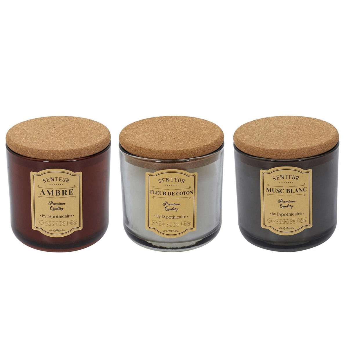 Bougies parfumées Apoth de 10cm pour une ambiance cocooning au salon