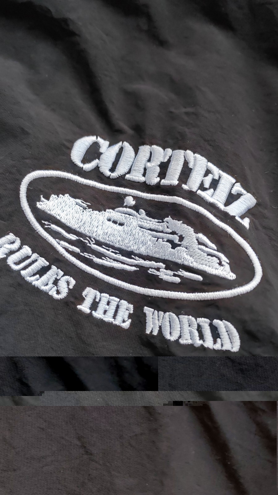 Corteiz Elitework Black Windbreaker Jacket Size M Very Rare