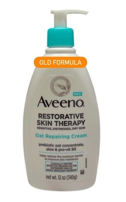 OLD Formula Aveeno Restorative Skin Therapy Oat Repairing Cream Body Lotion 12oz