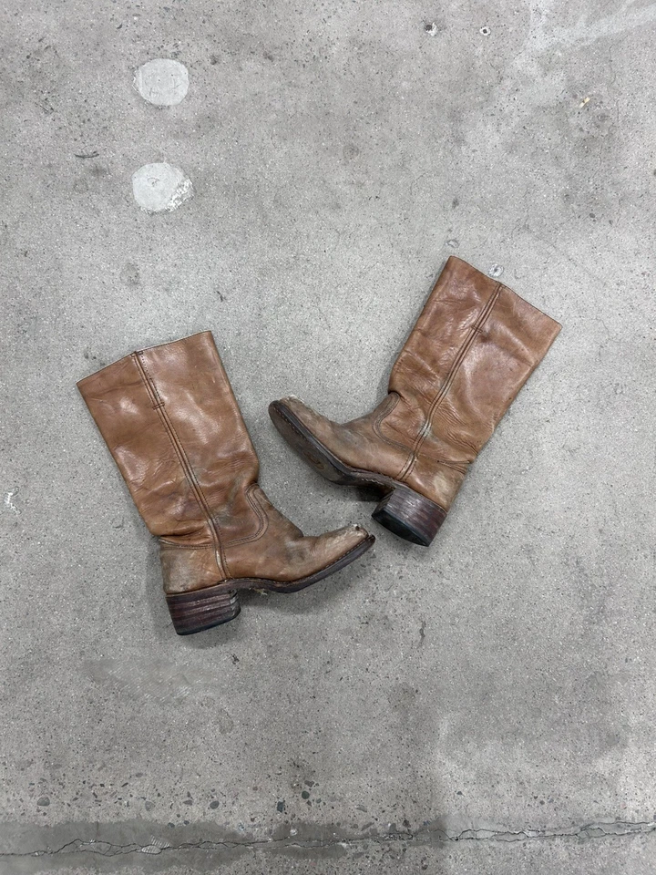 vintage Frye Tan Campus Boots men’s 7.5 rarest - Image 2 of 4