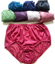 XXL Plus Size Nylon Panties Briefs Comfort Soft Unisex Men 2XL Waist 24-39" Lot