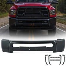 Black Split Front Bumper Cover for 2010-2018 Dodge Ram 2500 & 3500 w/o Fog Light