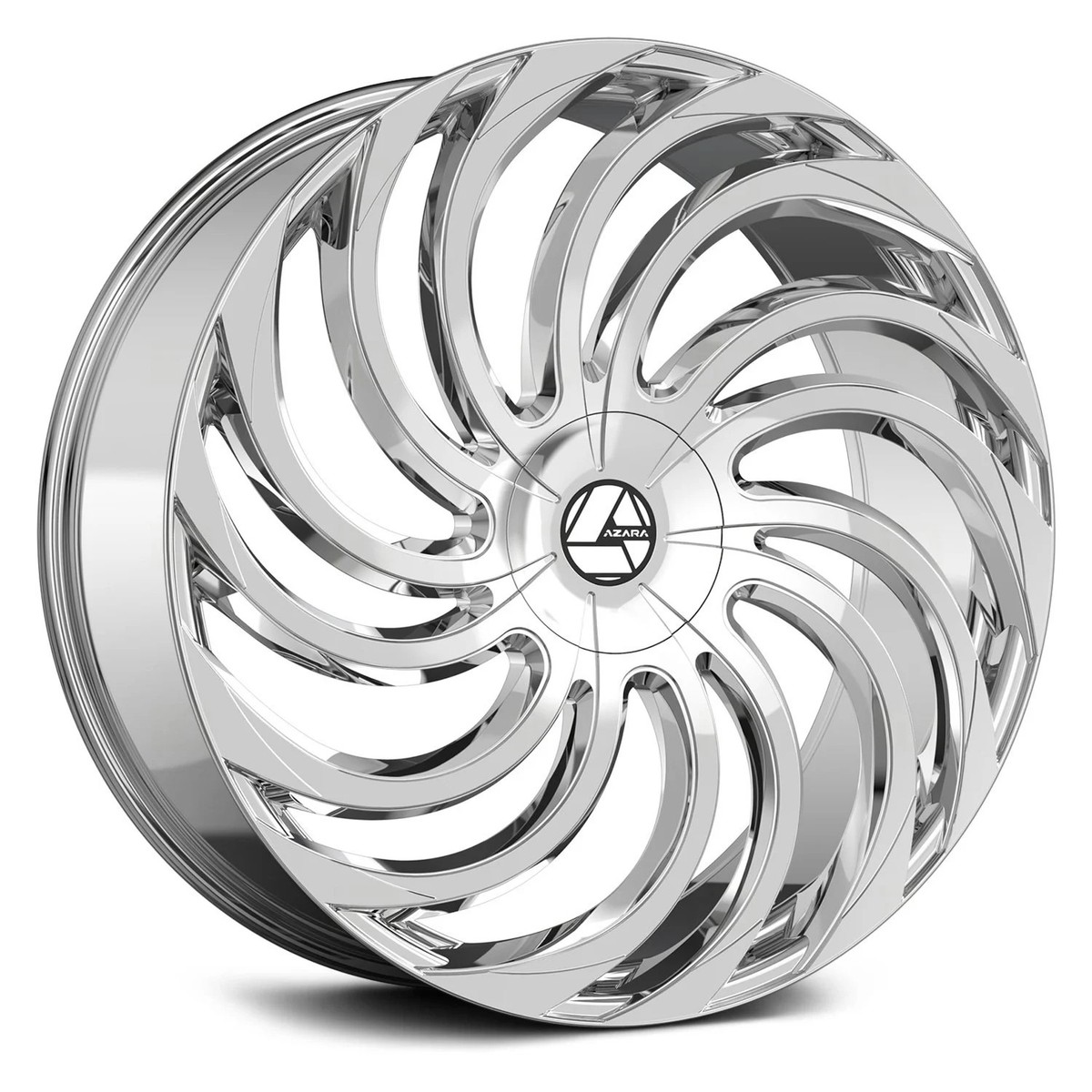 Azara AZA-534 Wheel 28x9.5 (22, 6x139.7, 87.1) Chrome Single Rim