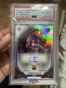 Lamine Yamal Rookie Auto 2023-24 Topps UEFA Club Competitions - #A-LY (AU, RC)