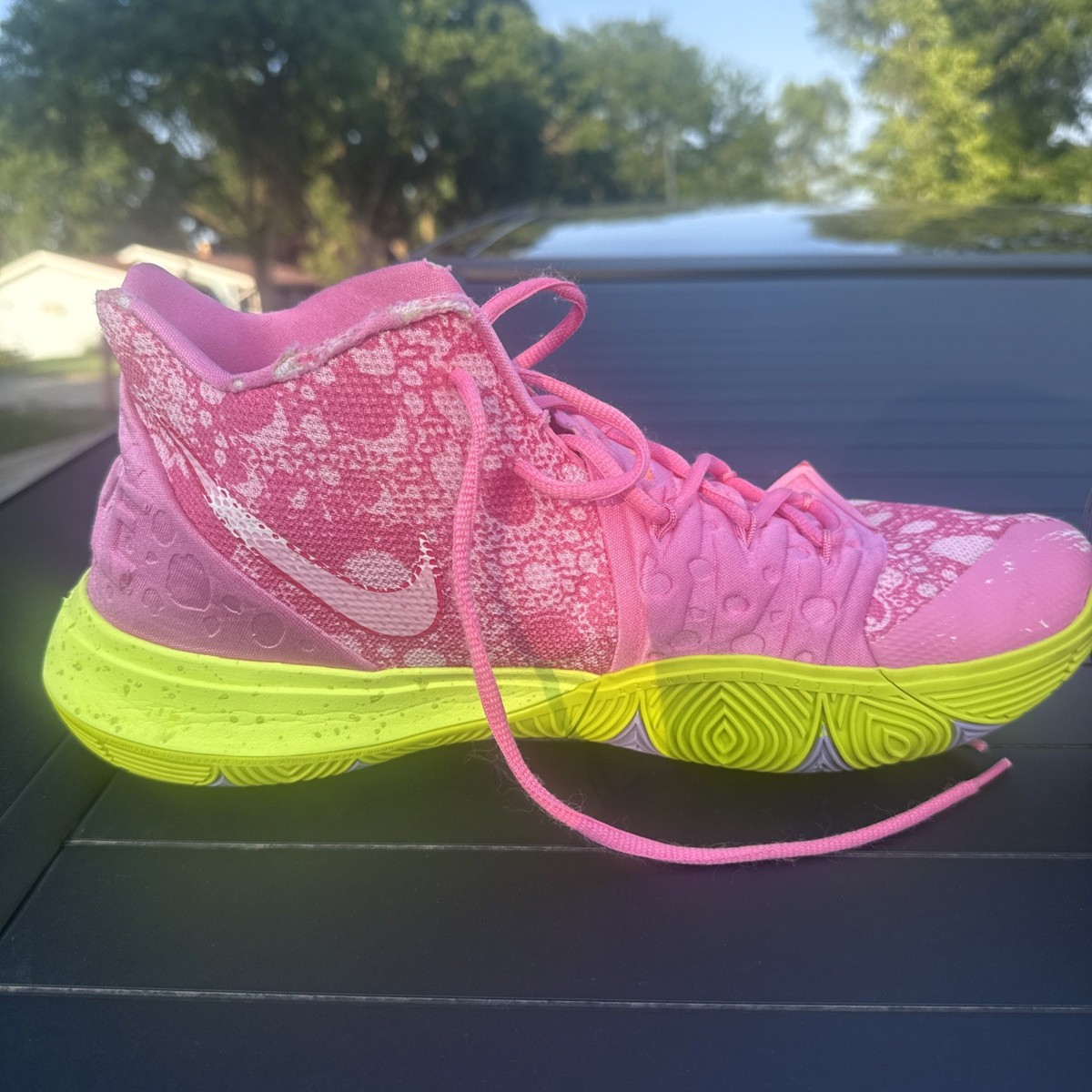 お*ゅ様 Nike Kyrie 5 SpongeBob Patrick Nike SpongeBob SquarePants x Kyrie 5 Patrick Star Size 14 No Box