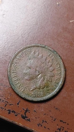 1872 Indian Head Cent Penny F Fine Details Corroded                         W827