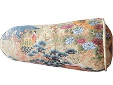 Vintage Cuddledown Chinoiserie Round Bolster ...