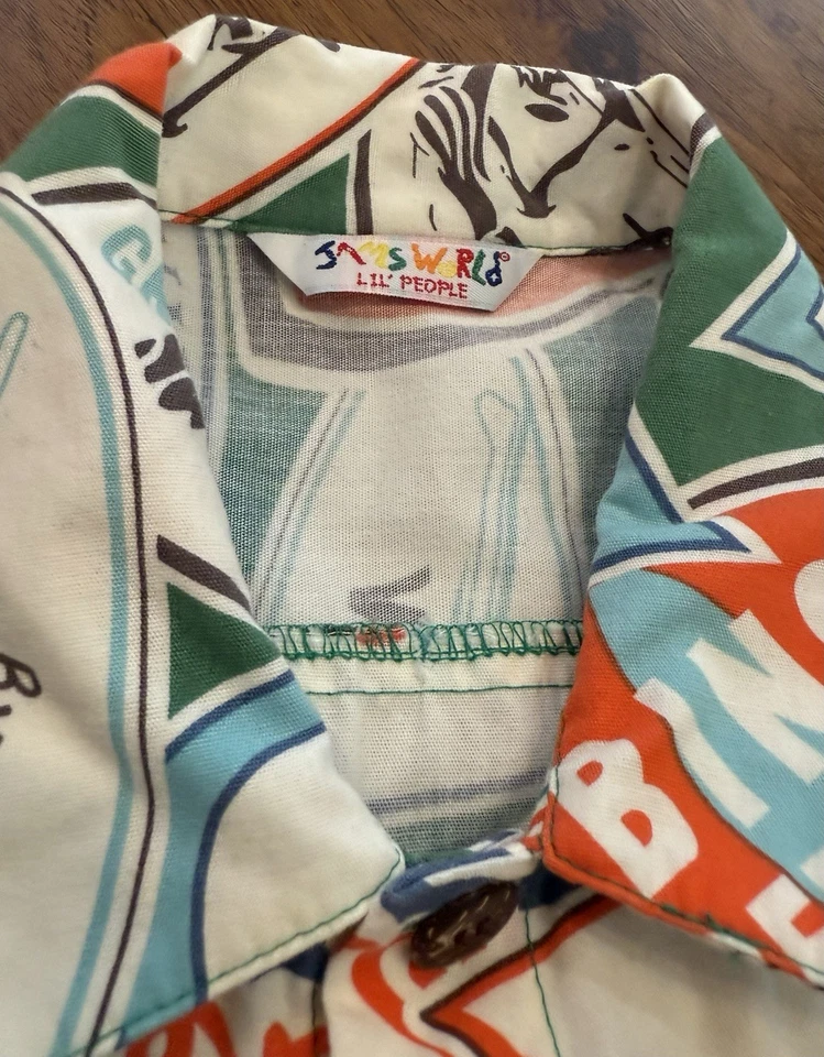 Vintage 90’s Suf Line Hawaiian Shirt Jams World Velzy Noll Weber Bing Noll - Image 3 of 4