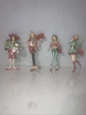 Four (4)Santa’s Factory Paul Minor Christmas Ornaments