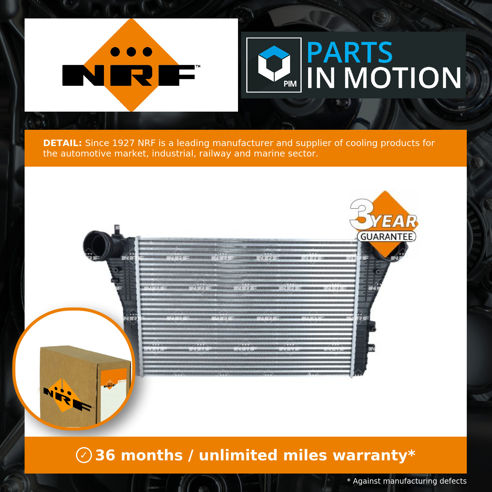 Intercooler fits AUDI A3 8P1, 8P7, 8PA 1.8 2.0 1.9D 2.0D 03 to 13 NRF 1K0145803 - Image 12