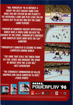 #ad Virgin NHL Powerplay #x27;96 Print Ad Vintage Video Game 1996 Retro $18.95