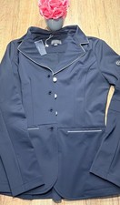 Busse Damen Turnierjacket dunkelblau, mit Schleife hinten