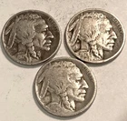 Three  (3) 1917 P  Buffalo Nickel s MIXED GRADES NO RESERVE  *J1979
