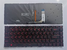 New For MSI GS65 TI Backlit Keyboard green words