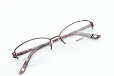 MARCHON NYC CHRYSTIE 601 in Blush 51-16-135 Half Rimless Frames Flex Hinges L730