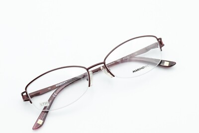 MARCHON NYC CHRYSTIE 601 in Blush 51-16-135 Half Rimless Frames Flex Hinges L730