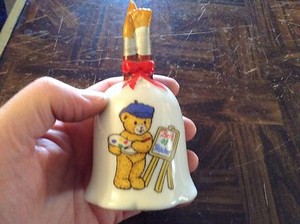 Artist, best of teacher ceramic bell