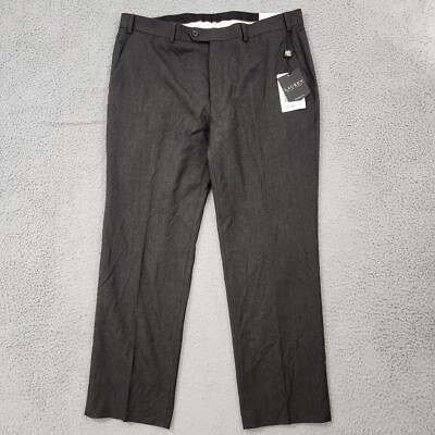Lauren Ralph Lauren Pants Mens 38x30 Gray Olive Classic Edgewood Dress Trouser