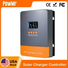 PowMr MPPT 45A/35A/25Amp Solar Panel Battery Charger Controller 12V 24V Auto US
