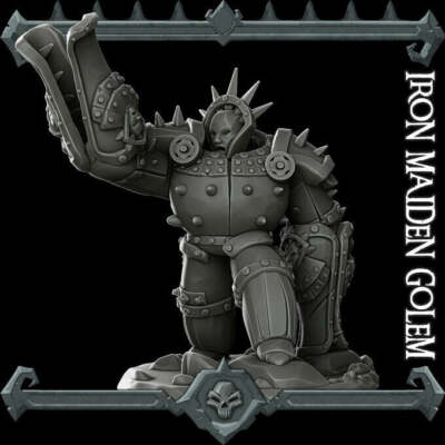 Iron Maiden Golem - Wargaming Miniatures Monster Rocket Pig Games D&D, DnD