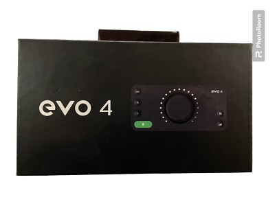 Audient EVO 4 2-in/2-out 24-bit/96kHz USB 2.0 Podcasting Recording Interface