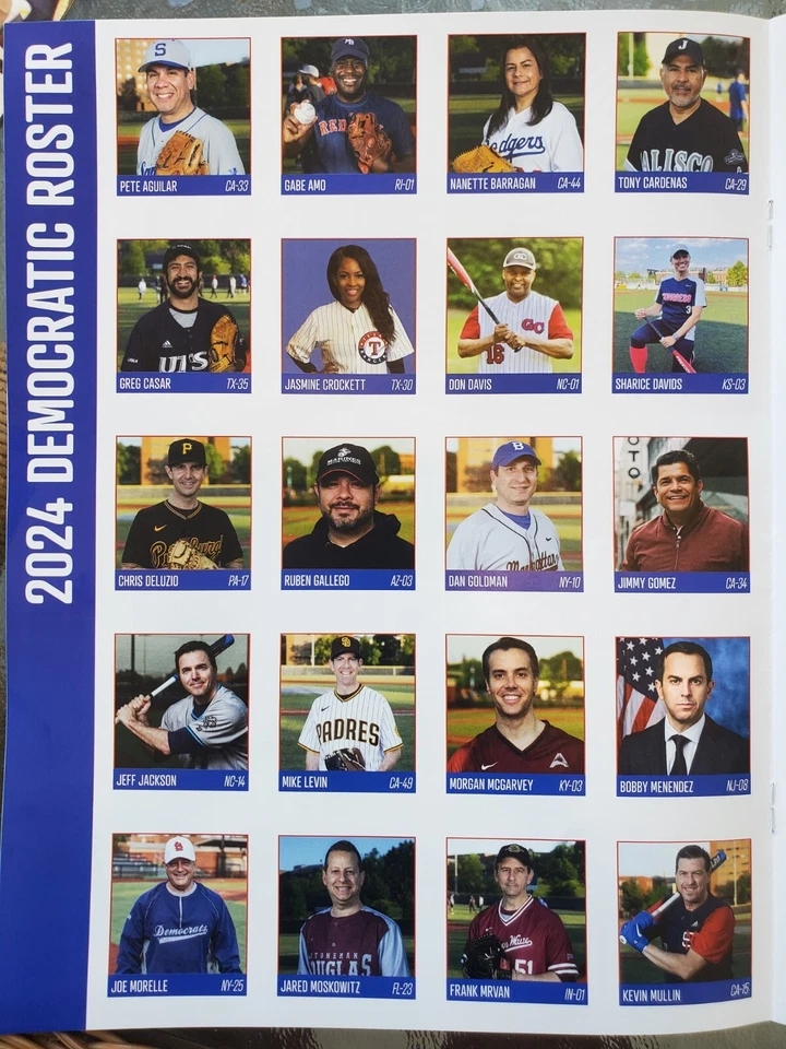 Programas de juegos benéficos de béisbol del Congreso 2024 Foto 4 de 4