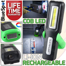 COB LED Work Light Torch 3W Li-Ion Rechargeable Cordless Inspection Lamp Magnet