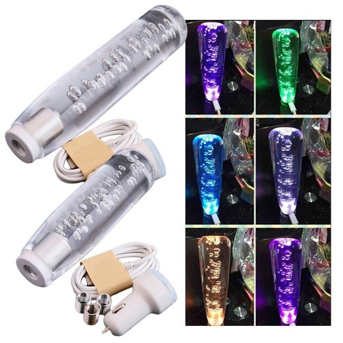Shift Knob With USB Cable LED Light Manual Gear Parts Replacement Spare