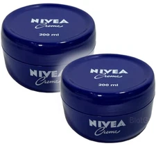 NIVEA Moisturizing Cream Hands Face Body Lotion 200ml=6.8oz Crema Humectante 2Pk