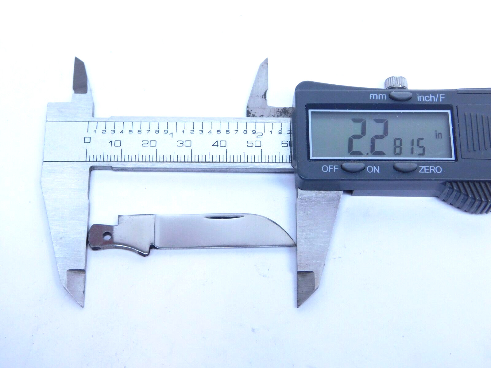 REPLACEMENT BLADE- Unmarked Folding Pocket Knife Sheepsfoot Blade 2.281" QC