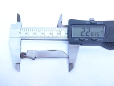 REPLACEMENT BLADE- Unmarked Folding Pocket Knife Sheepsfoot Blade 2.281" QC