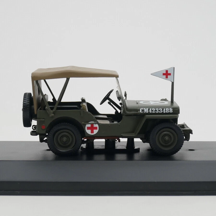 Ixo escala 1:43 diecast aleación Willys MB 1944 asuntos militares modelo de coche de juguete Foto 4 de 4