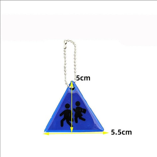 6PC Reflective Safety Keychain Kids Pendant School Bag Reflector Keyring Visible - Picture 4 of 6
