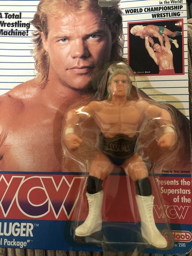 Galoob WCW Wrestling Figure Lex Luger On Card 1990...