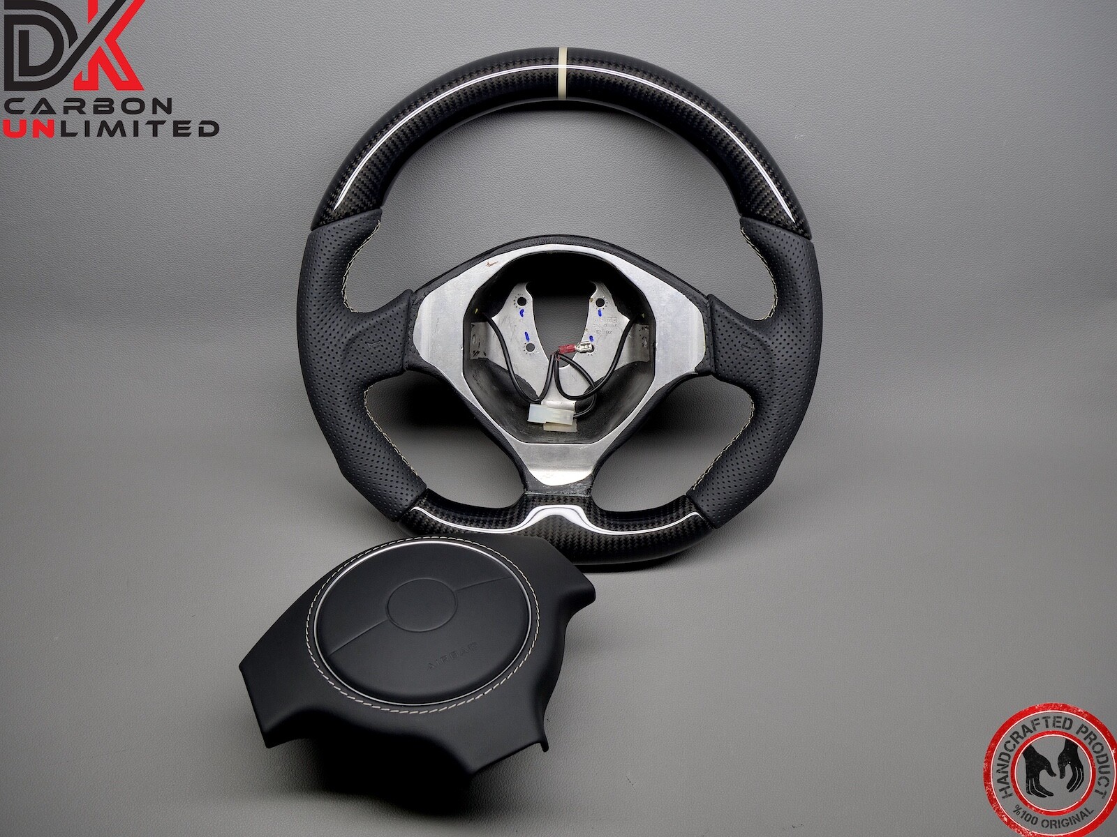 Lamborghini Murcielago LP640 LP650 LP670 Off White Ring Carbon Steering Wheel v3