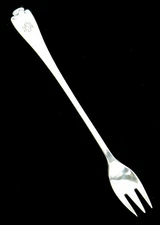 TIFFANY & CO STERLING SILVER FLEMISH 6" OYSTER COCKTAIL FORK