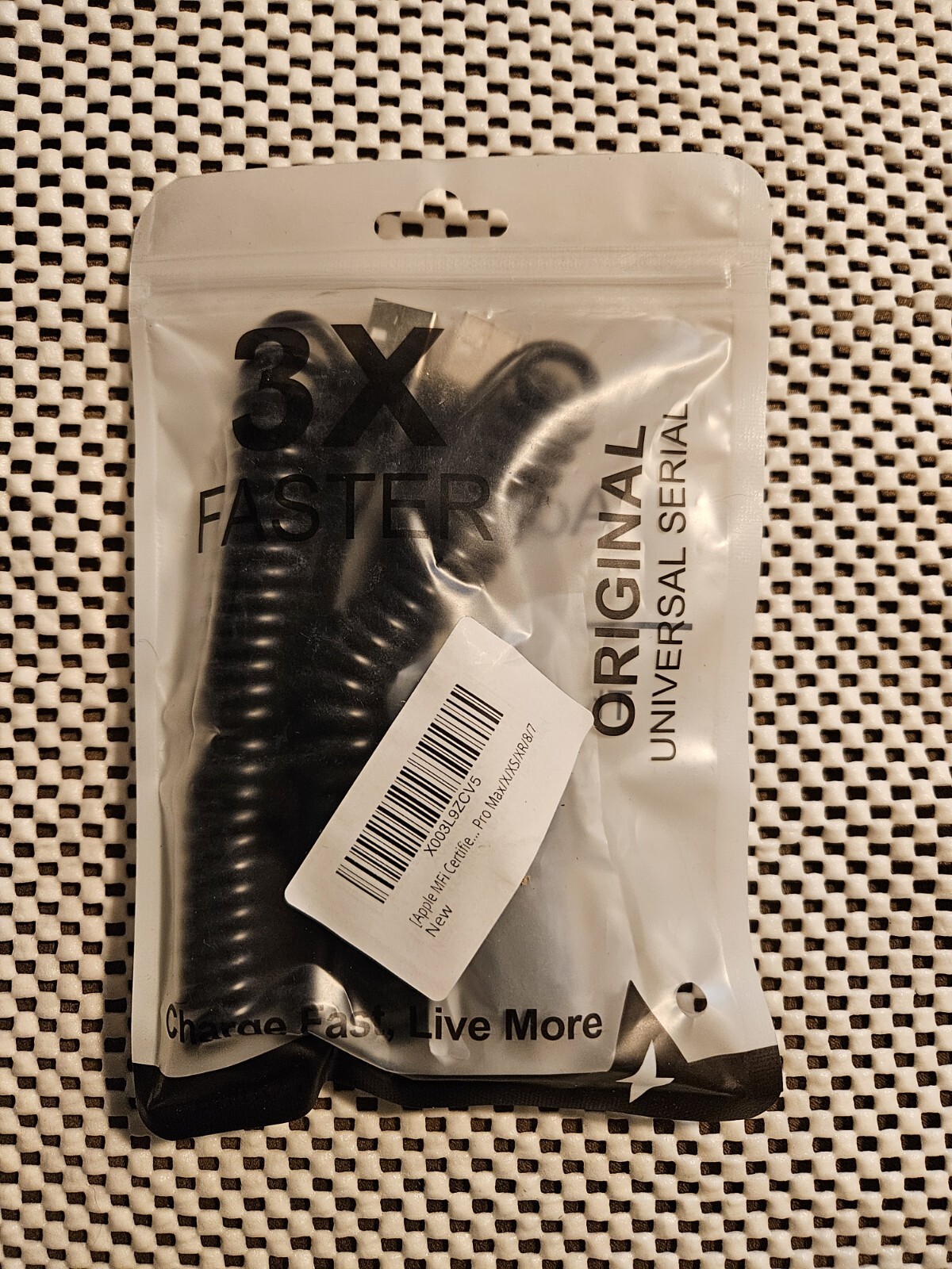 USB A to Lightning Cable 4ft Coiled (2pk) + 2 Port Car Adapter MFI-Certified-image