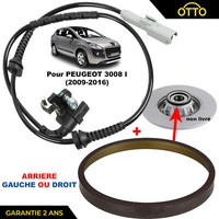 Partsline Abs-Raddrehzahlsensor FüR Peugeot 3008 4545K8 Links Rechts