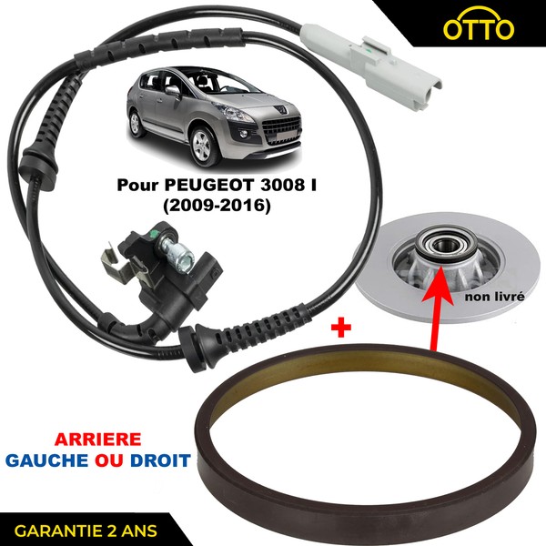 Partsline Abs-Raddrehzahlsensor FüR Peugeot 3008 4545K8 Links Rechts-image