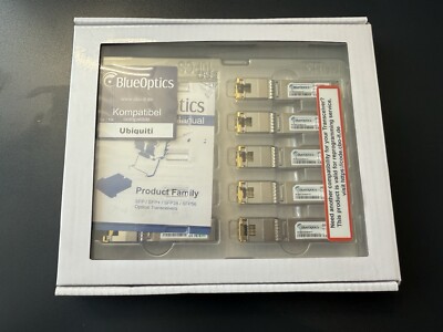 6x BlueOptics BO08J78S6 10GBASE-T SFP+ Modules RJ45 30 Meters