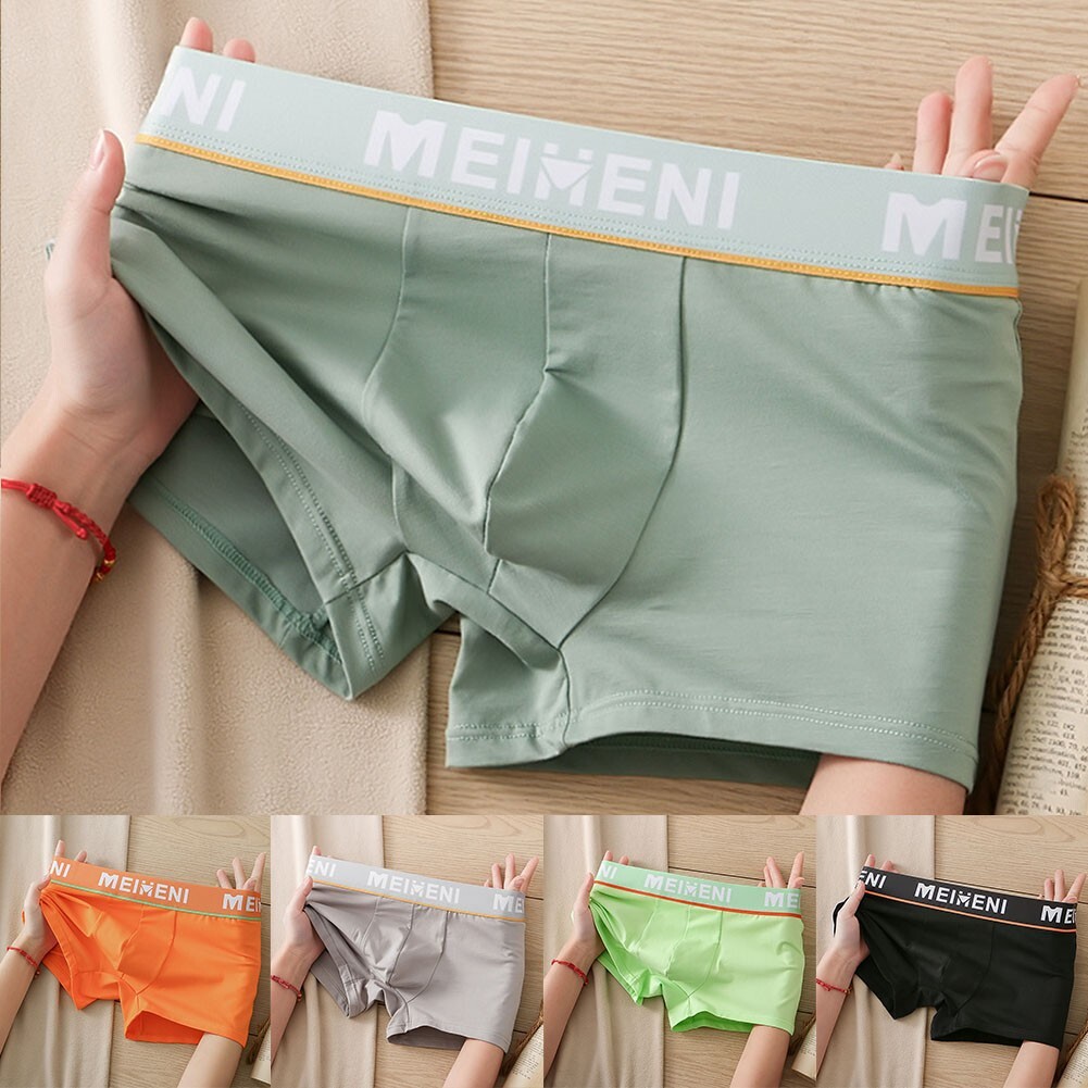 Slip boxer uomo sexy biancheria intima convessa borsa rigonfiamento