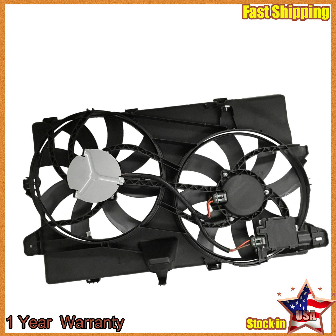 Radiator Cooling Fan Assembly For 0715 Lincoln MKX 0714 Ford Edge 621