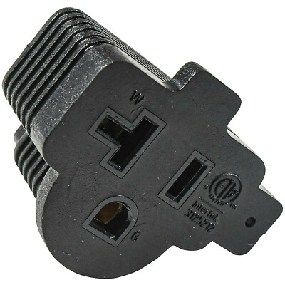NEMA 5-15P to 5-15R/5-20R Plug Adapter 15A Household to 20A T-Blade AC Converter