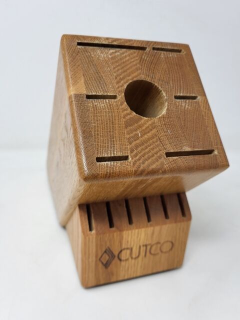 Cutco 13 Slot Wood Wooden Knife Block Knife Sharpener Slot Oak USA Made