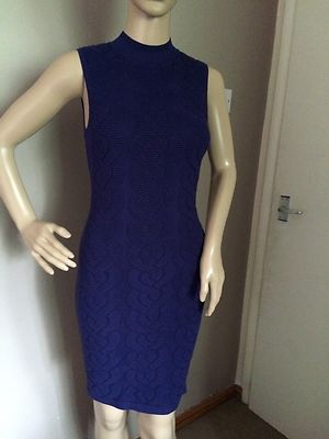 karen millen blue bodycon dress