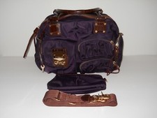 Euc Mz Wallace Clara Satchel In Plum